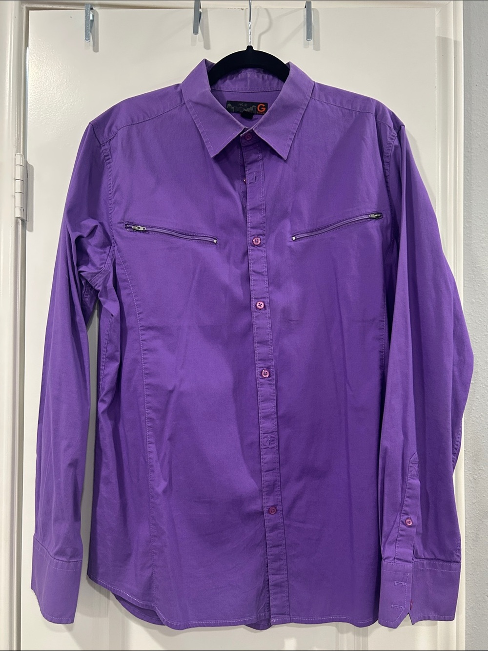 G by Guess Purple Shirt with Orange G Patch